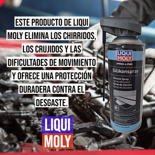 Imagen 5 de 10 de Silicona En Spray Pro Line Silicon Spray Liqui Moly 7389