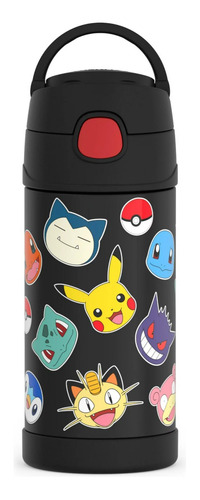 Termo Botella De Agua Infantil Pokemon Pikachu 12oz
