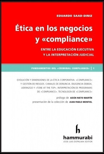 Etica En Los Negocios Y Compliance - Saad-diniz, Eduardo