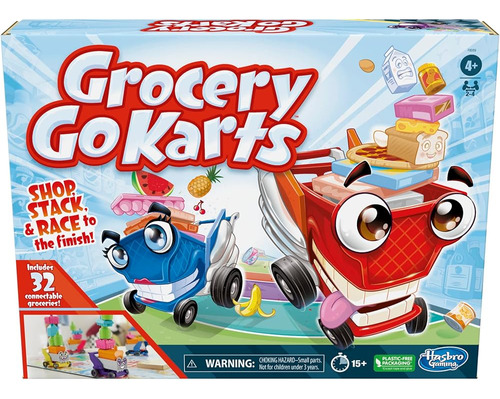 Hasbro Gaming Grocery Go Karts Juego De Mesa Para Niños En E