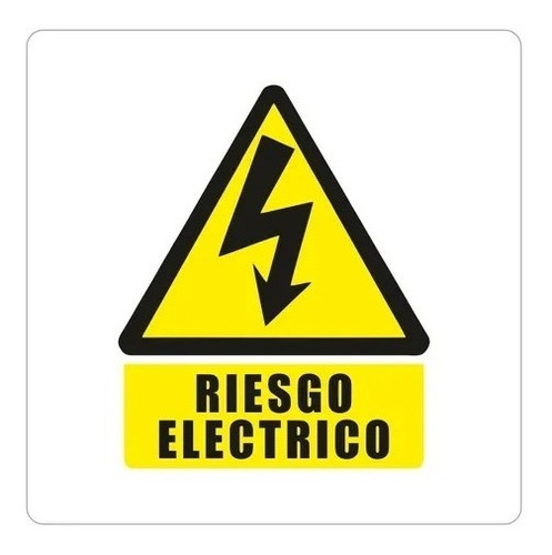 Etiqueta Riesgo Electrico 110x150 Mm