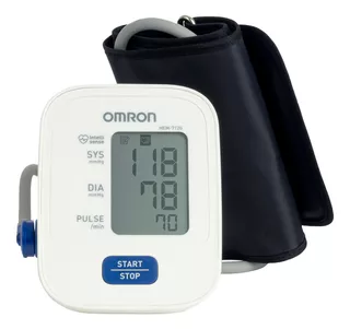 Omron Monitor De Presión Arterial De Brazo. Hem-7120 Color Blanco