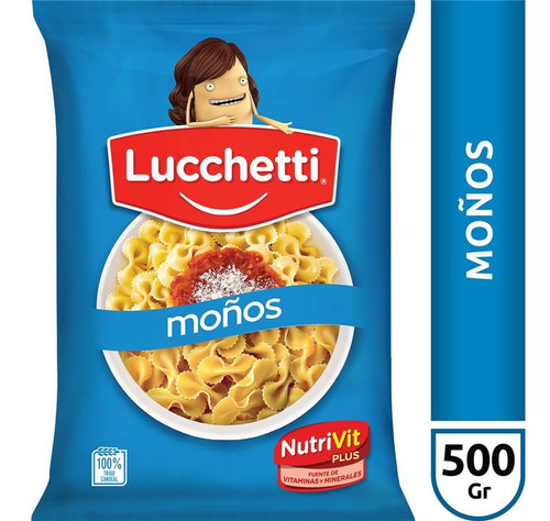Fideos Lucchetti Moños X 500 Gr