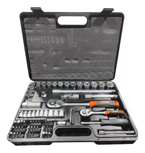 Juego De Dados 72 Pcs 1/4 Y 1/2 Makawa Tw-72p