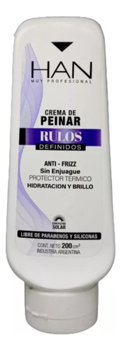 Crema De Peinar Anti-frizz Apta Rulos - Han 200cm 