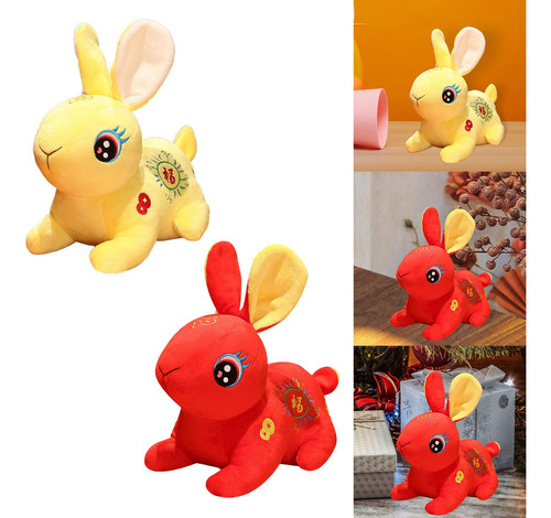 2 Uds Lindo De Pascua De Primavera Animal Relleno Conejos