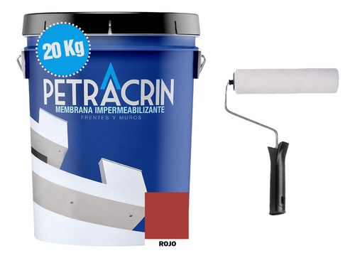 Combo Membrana Liquida 20 Kg Transitable Petracrin + Rodillo