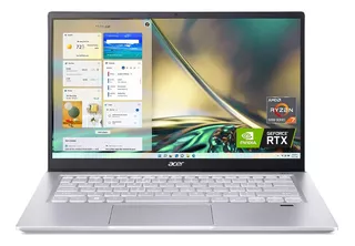 Acer Swift X 14 Full Hd Amd R7 5825u 16gb 512gb Ssd 3050ti Color Plateado
