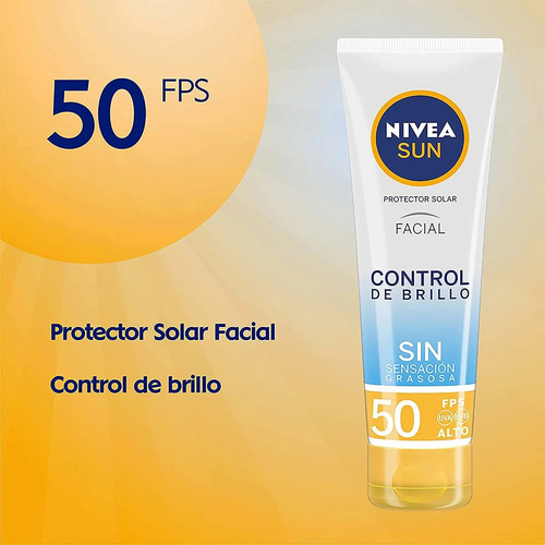 Nivea Protector Solar Control Brillo Fps 50+ 50 Ml