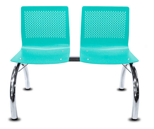 Silla Tandem X2 Asientos Para Sala De Espera Consultorios Farmacias Lugares De Espera Cromado Modelo Anana C/ Garantia 