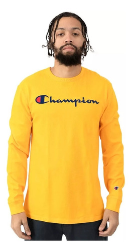 Camiseta Champion Gold Logo Bordado // Original