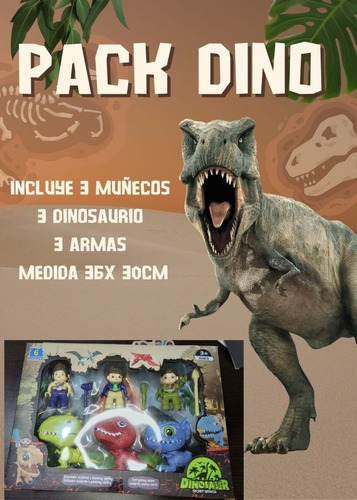 Pack Dinosaurios Y Soldados Secret Service 6 Piezas Juguete | Cuotas sin interés Pack Dinosaurios Y Soldados Secret Service 6 Piezas Juguete | Cuotas sin interés