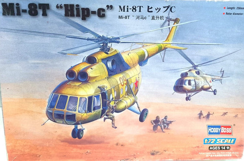 Helicóptero Ruso Mi-8t  Hip-c  - Hobby Boss 1/72