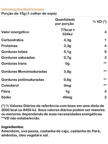 Imagem 2 de 2 de Mix De Nuts Mixed Original Agtal Castanhas Pote 390g