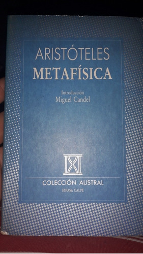 Metafísica (aristóteles) Colección Austral