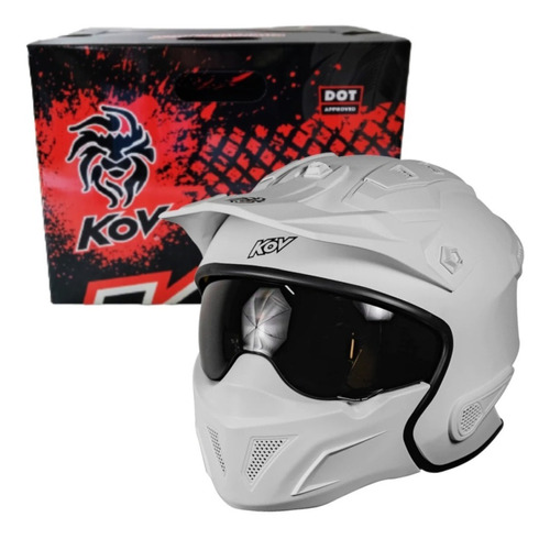 Casco Desmontable Kov Negro Mate Rock-o Solido