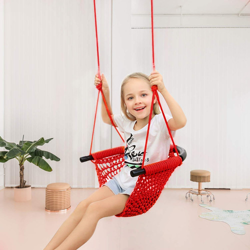 Asiento De Columpio Para Niños Con Cuerda Resistente Para