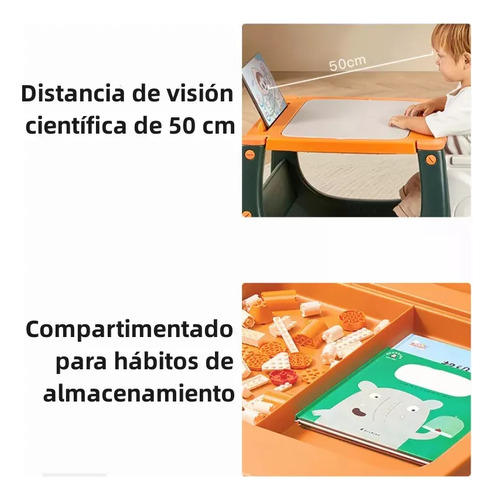 Silla Alta De Bebé Mtgt0088-1nw Color Naranja Silla Alta De Bebé Ajustable 3 En 1 Multifuncional