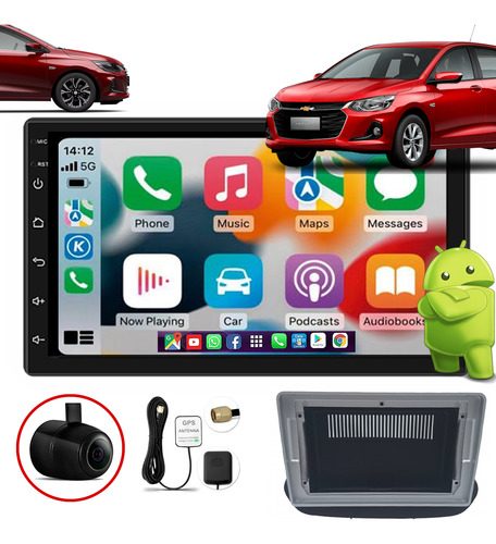 Central Multimidia Onix 2024 Android Auto Car Play Gps 9 Pol