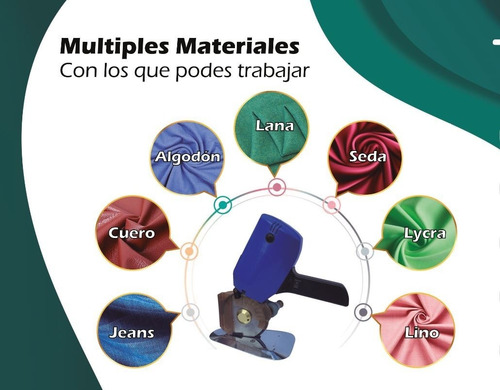 Imagen 10 de 10 de Maquina De Cortar Tela Tank Con Motor De Puro Cobre Mod100r