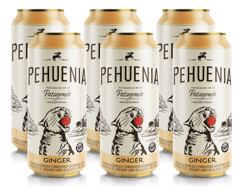 Sidra Pehuenia Jengibre Lata 473cc X 6 Unidades