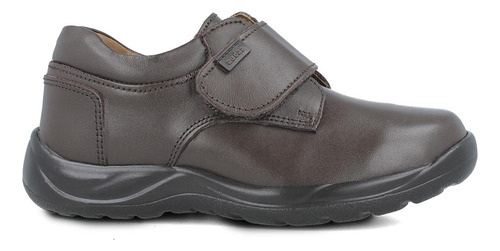 Zapatos Escolares Mocasín Audaz Niño Casual Piel Cafe