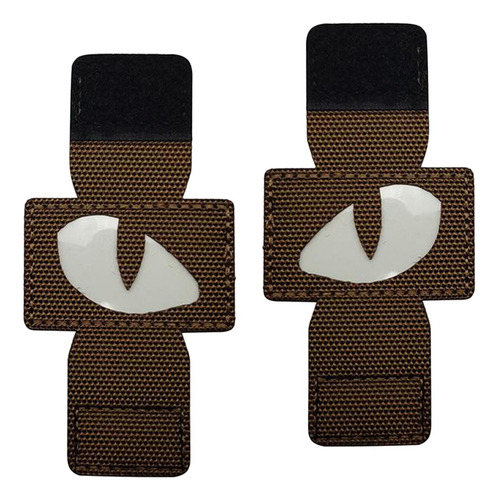 1 Par De Parches Que Brillan En La Caqui Los 8.5x4cm