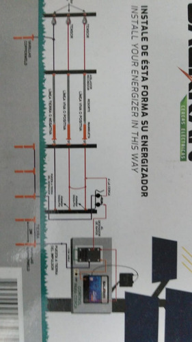 Imagen 7 de 10 de Kit Solar Para Cerca De Ganado Cien Kms
