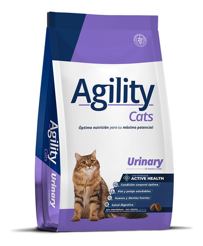 Imagen 1 de 2 de Alimento Agility Premium Urinary para gato adulto sabor mix en bolsa de 10 kg