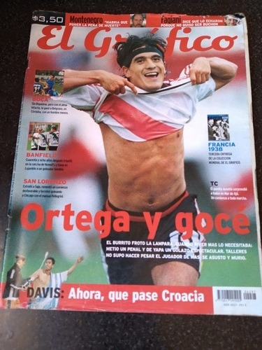 Revista El Gráfico Burrito Ortega Saviola 12 2 2002 N4297 