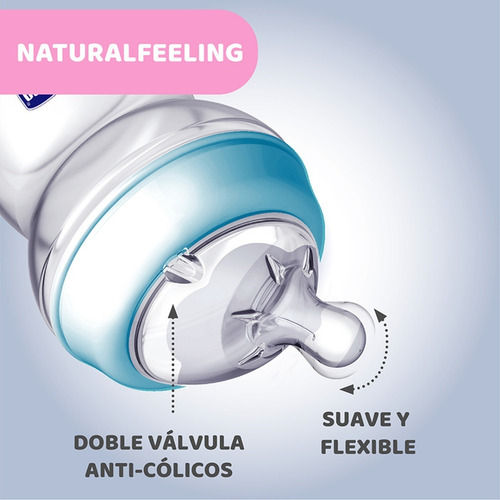 Mamadera Natural Feeling Bebe Color 150ml 0m+ Chicco Oficial