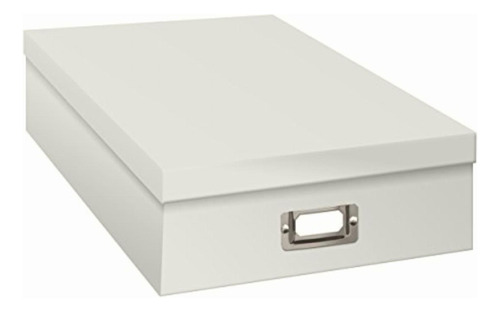 Pioneer Jumbo Ob-12c Scrapbook Storage Box, Crafters White