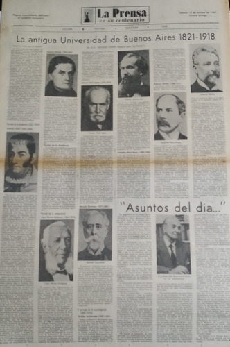 Suple La Prensa Cultura 18/10/1969 La Antigua Uba 1921-1918