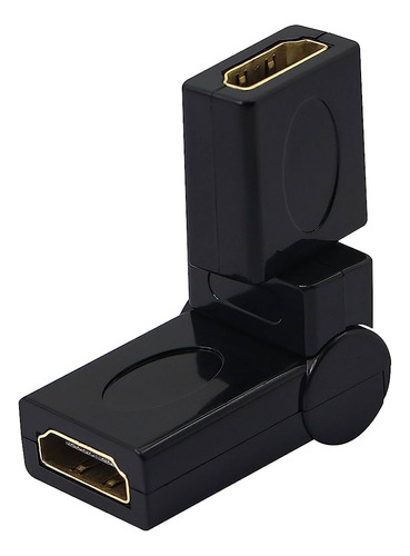 Adaptador Hdmi Hembra  Hembra Giratorio Rotación  360 Grados