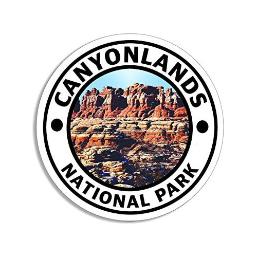 Pegatina Redonda Del Parque Nacional Canyonlands (utah ...