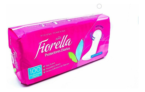 03 Protectores Diario Femenina Fiorella 100 Und. Sin Perfume