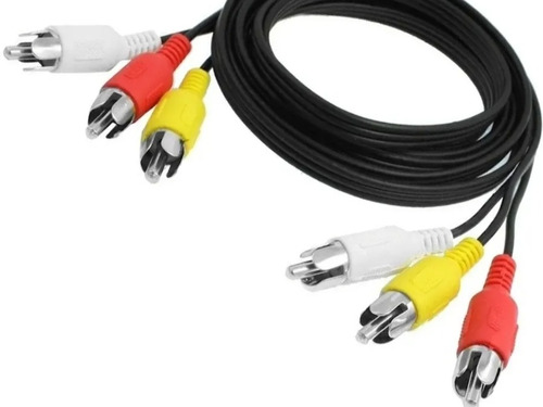 Cable Audio Y Video 2 Mts 3 Rca 