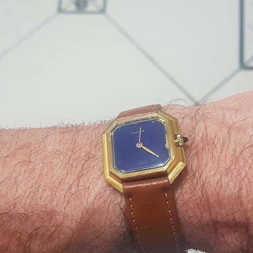 Relogio Cartier Acorda Antigo Do Vovo Todo Original Bonito