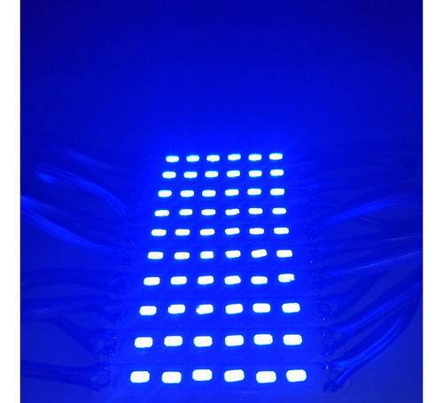 10x Modulos Led Color Azul Luz Emergencia Encava Cinta Neon