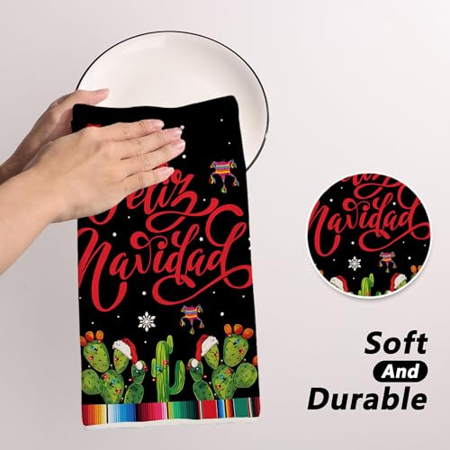 Toallas De Cocina Mexicanas Decorativas Para Navidad