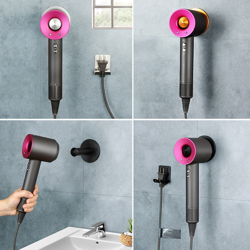 O Soporte De Pared Para Colgador De Secador De Pelo Para