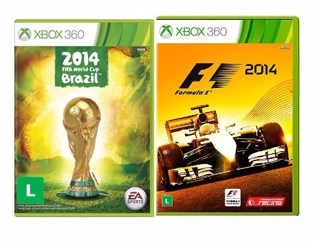 Combo Fifa Copa Do Mundo + Formula 1 2014 Xbox 360 Rcr Games