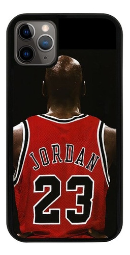 Funda Uso Rudo Tpu Para iPhone Michael Jordan 23 Espalda