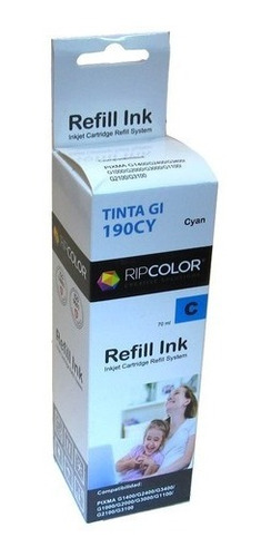 Tinta Cyan (azul) Para Canon Pixma G1400/g2400/g3400/g100...