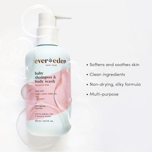 Shampoo Y Gel De Baño Para Bebé 2 En 1 8.5 Fl Oz Fórmula Sua