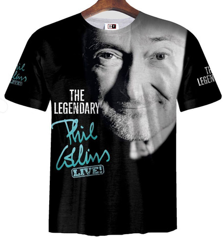 Remera Zt-0172b - Phil Collins Legendary Argentina 2018 Cba