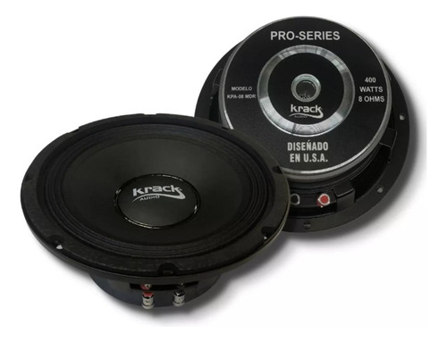 Par Medio Rango 8 Krack Audio Kpa-08 Mdr 400 Watts Max