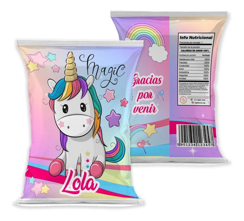 Bolsitas Sorpresita Chip Bag Personalizadas X 10