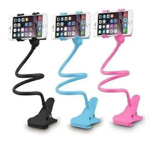 Base Soporte Pinza Flexible Celular Universal Iphone 10 Pzs