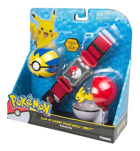 Brinquedo Cinturão De Ação Pokemon Com Pokebolas Machop Sunny